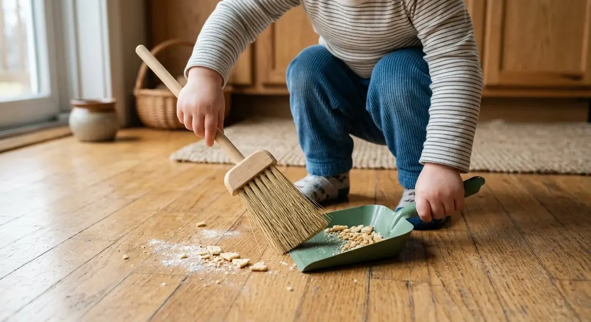 Montessori Broom and Dustpan for Toddlers: Cleaning Supplies That Help