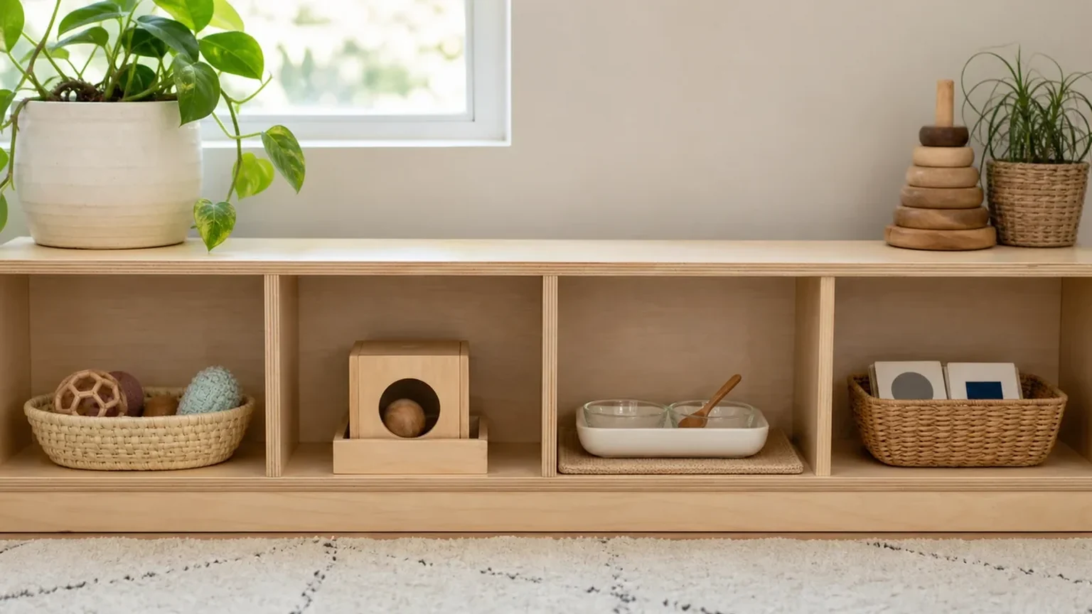 Montessori Shelfwork by Age: 6 to 36 Months